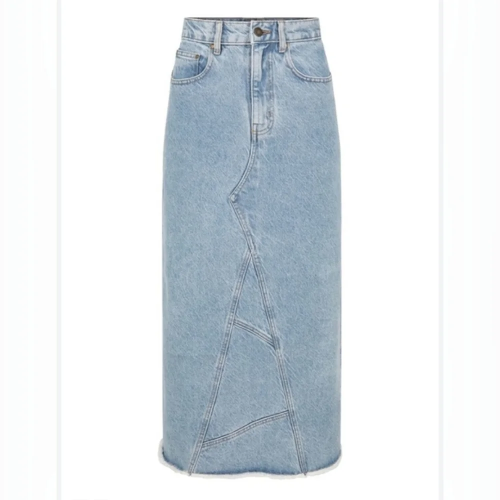 Spell + the Gypsy Eve Denim Skirt in Sun Washed Blue- Small - Picture 2 of 10